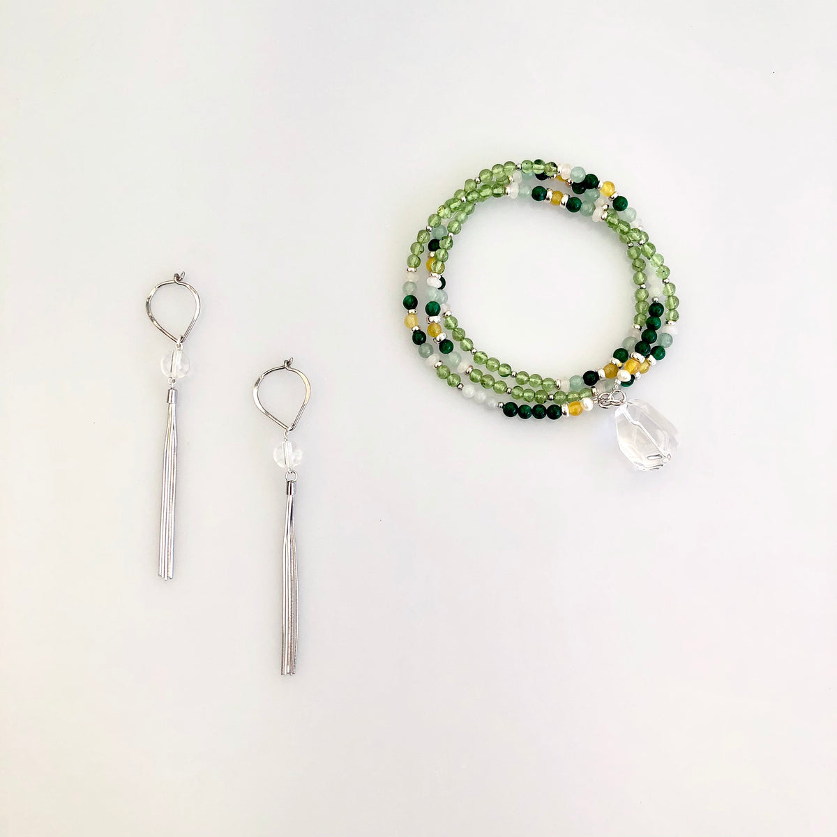 Return to Origin Peridot and Jade Multistyle Necklace - Yun Boutique