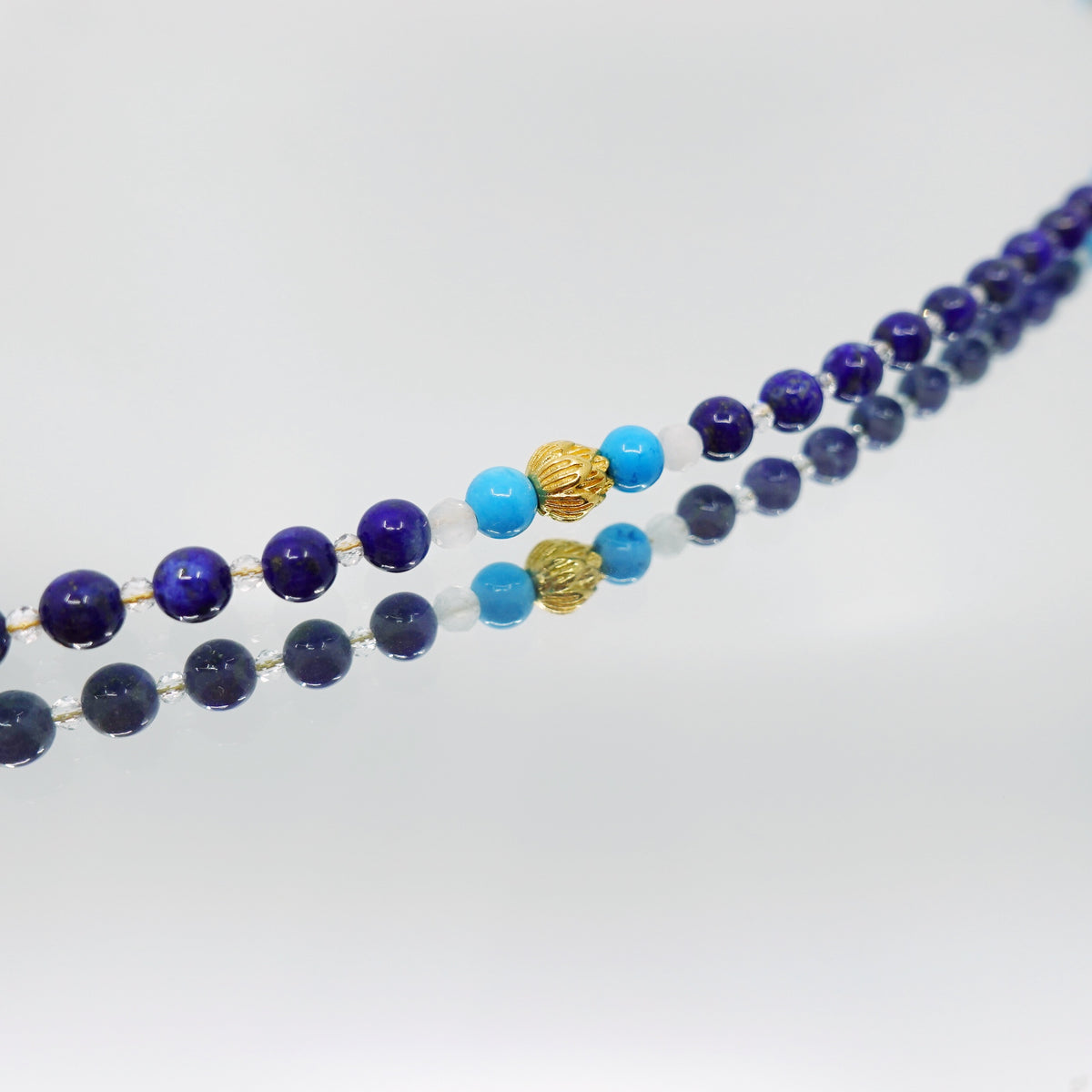 Return to Origin 4mm Lapis Pendant Necklace - Yun Boutique