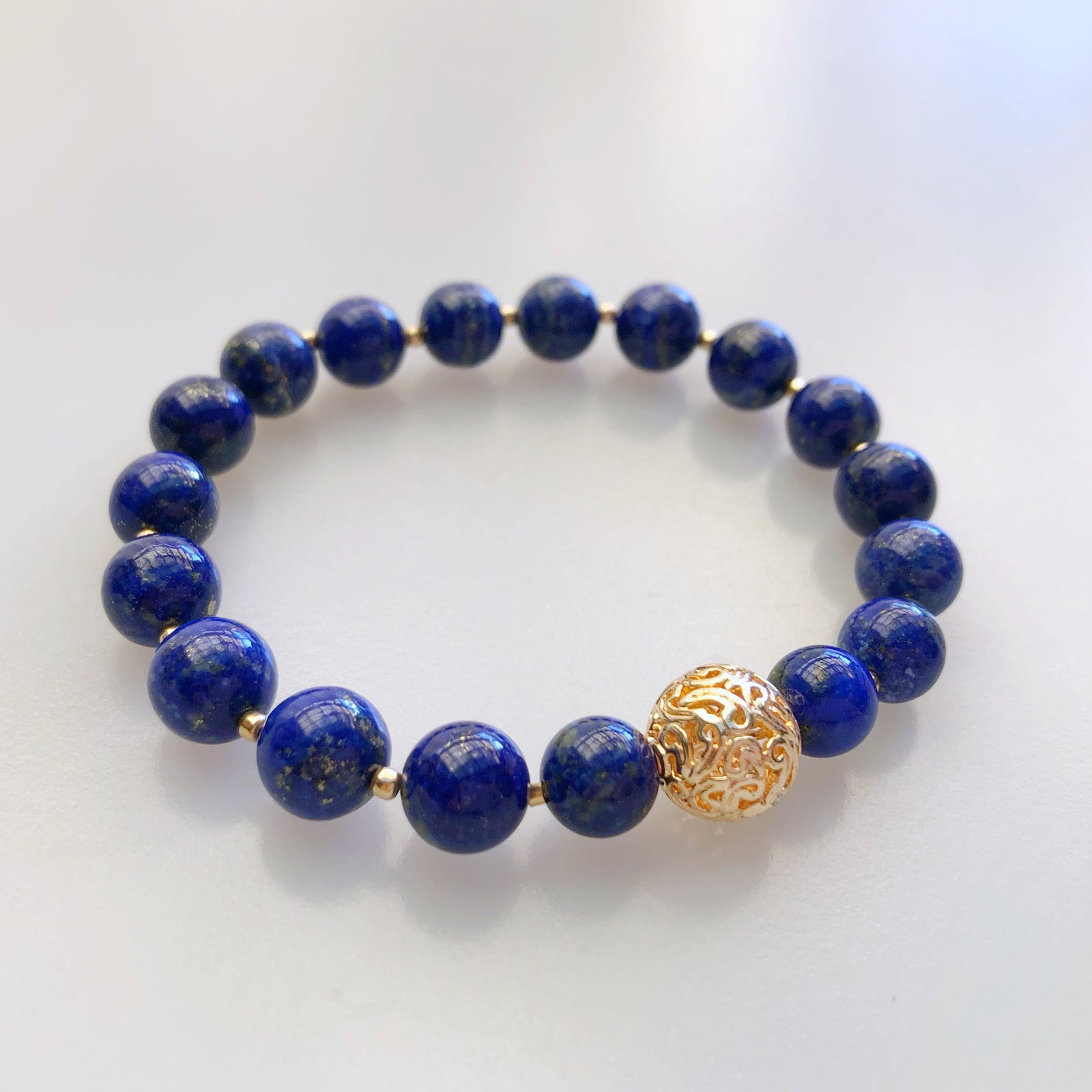 Auspicious Clouds Lapis Bracelet