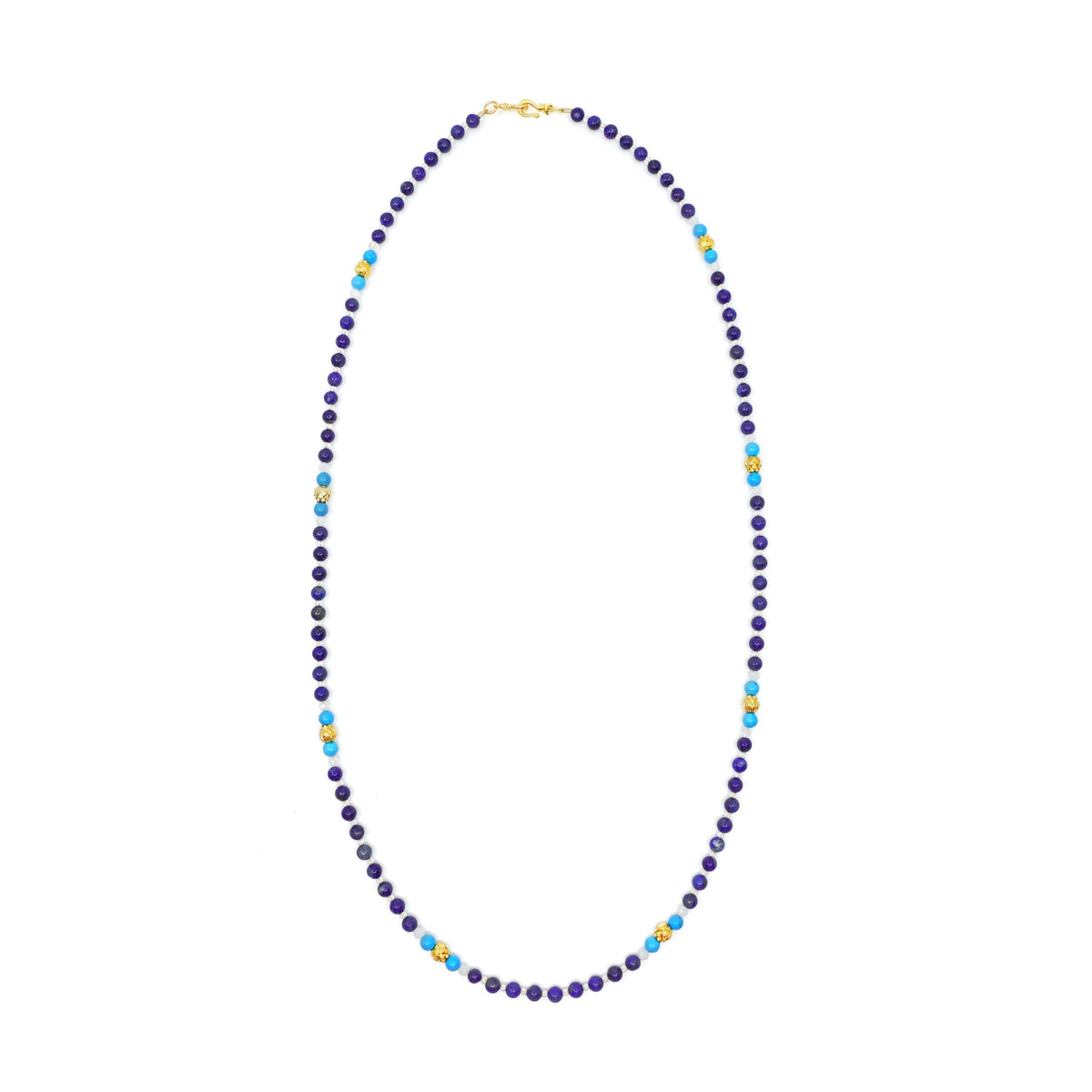Return to Origin 4mm Lapis Pendant Necklace - Yun Boutique