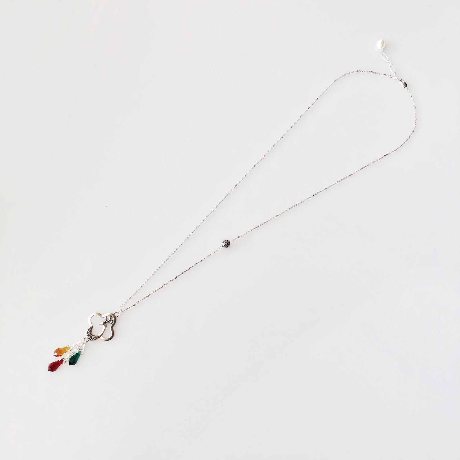 Yun Boutique Sterling Silver Peacock Princess Necklace