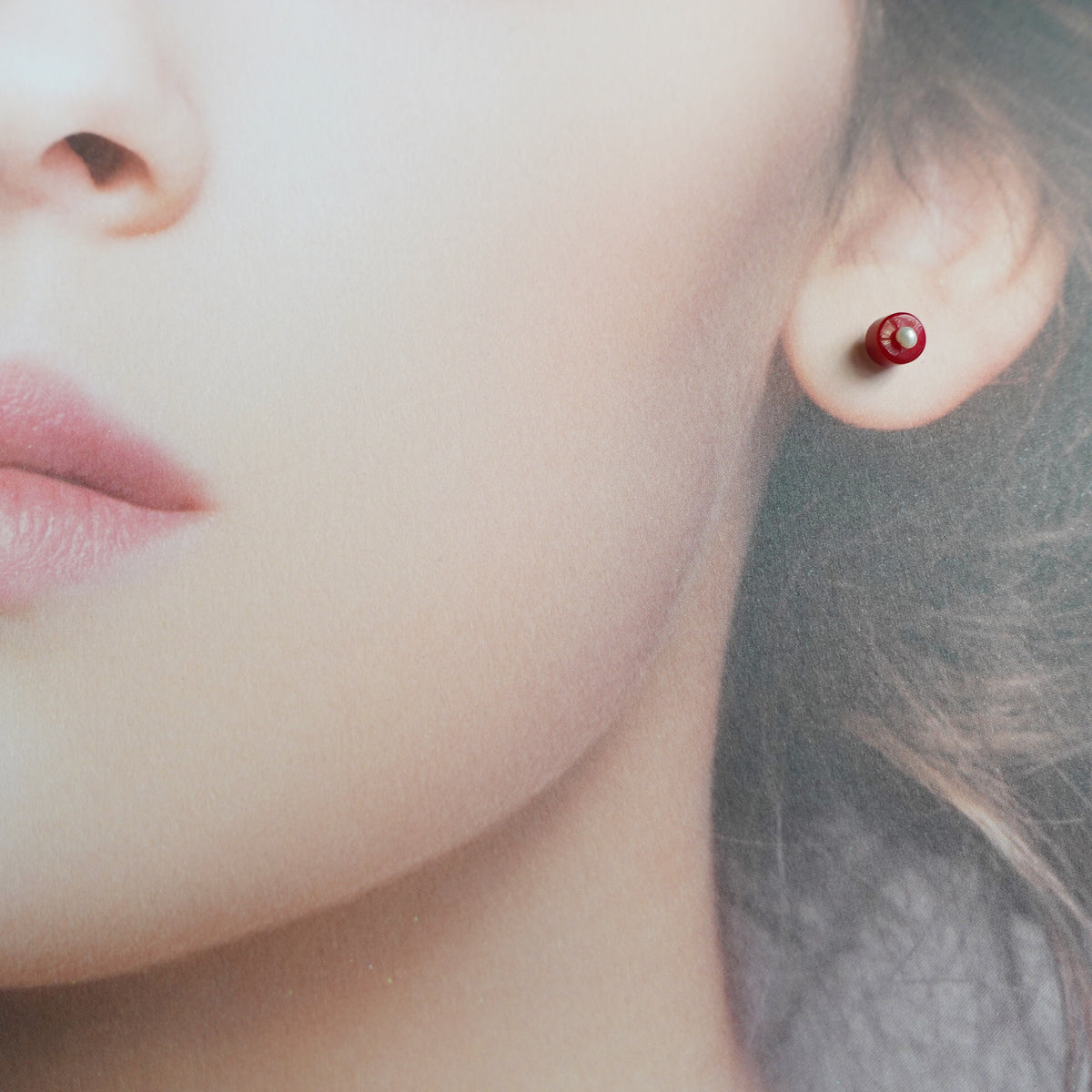 Multi-style Red Coral Studs - Yun Boutique