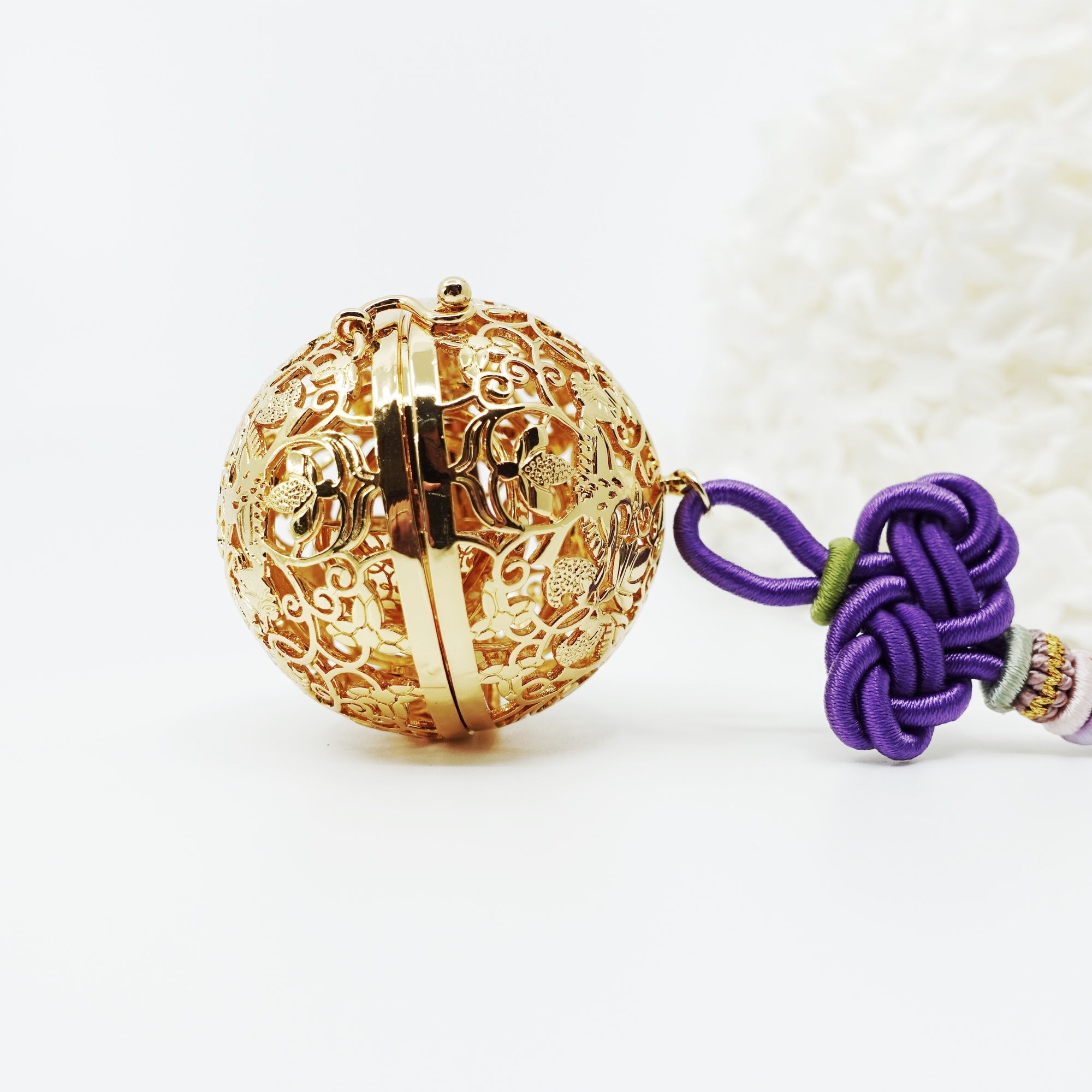 Antique Style Birds and Flower Locket Car Hanger - Yun Boutique