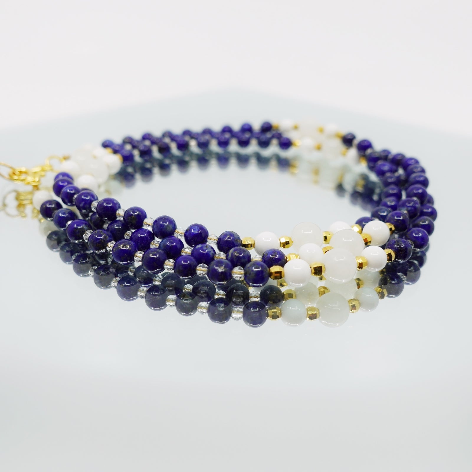 Return to Origin 4mm Lapis Pendant Necklace - Yun Boutique