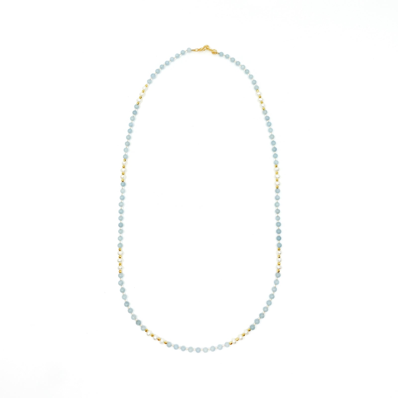Return to Origin 4mm Aquamarine Necklace Set - Yun Boutique