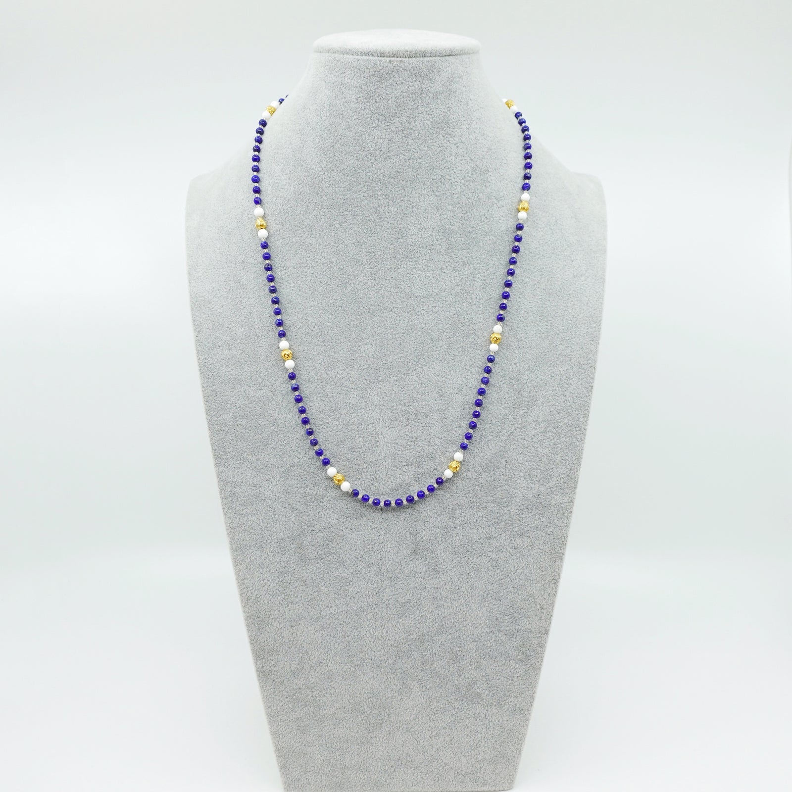 Return to Origin 4mm Lapis Pendant Necklace - Yun Boutique