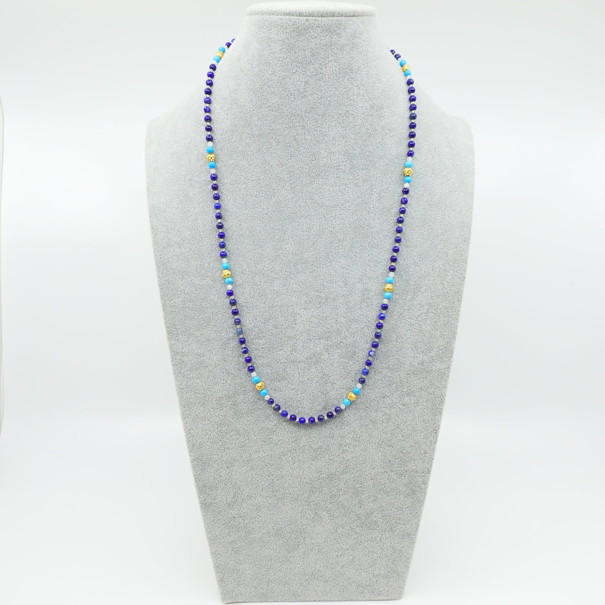 Return to Origin 4mm Lapis Pendant Necklace - Yun Boutique