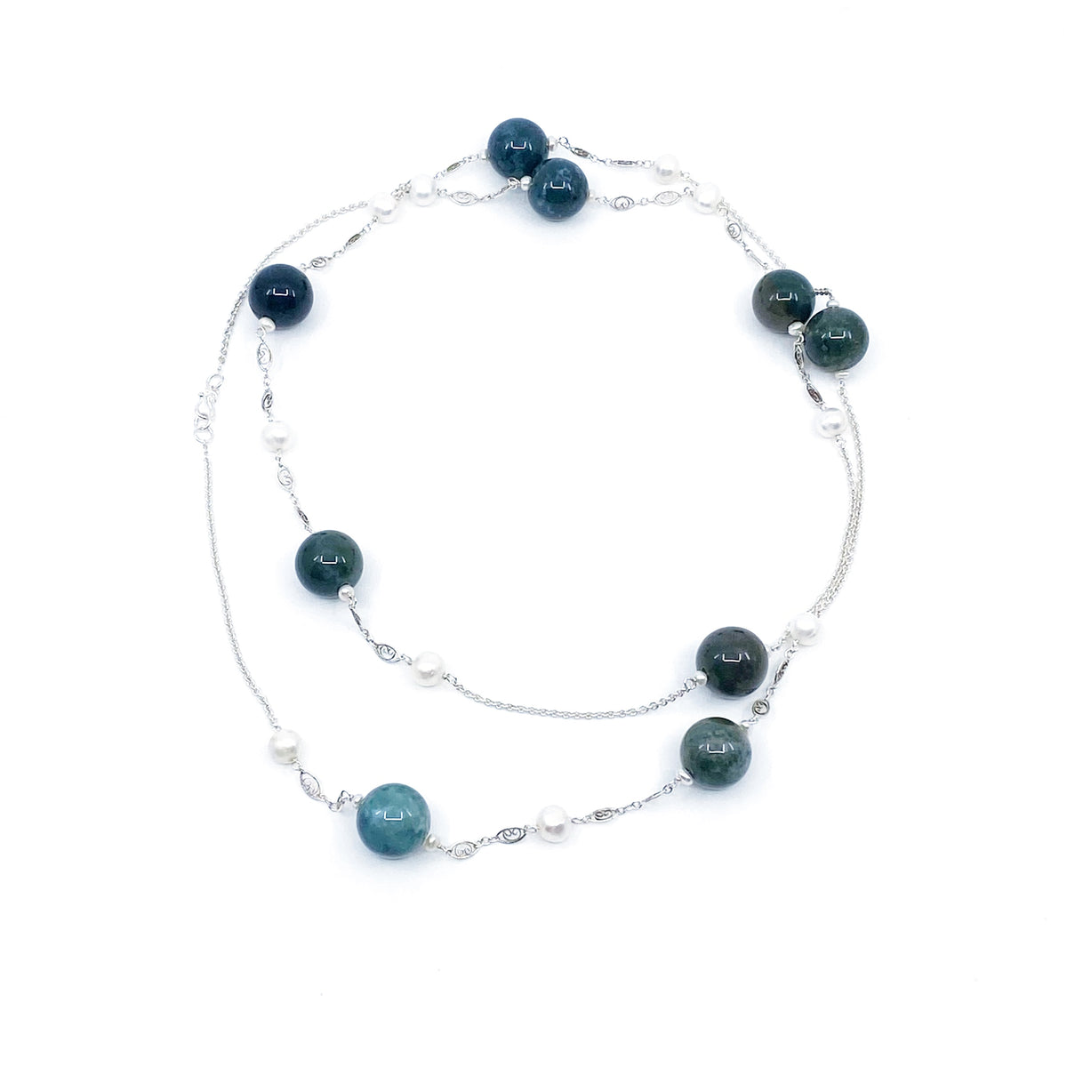 Yun Boutique The Nine Green Phantom Long Necklace