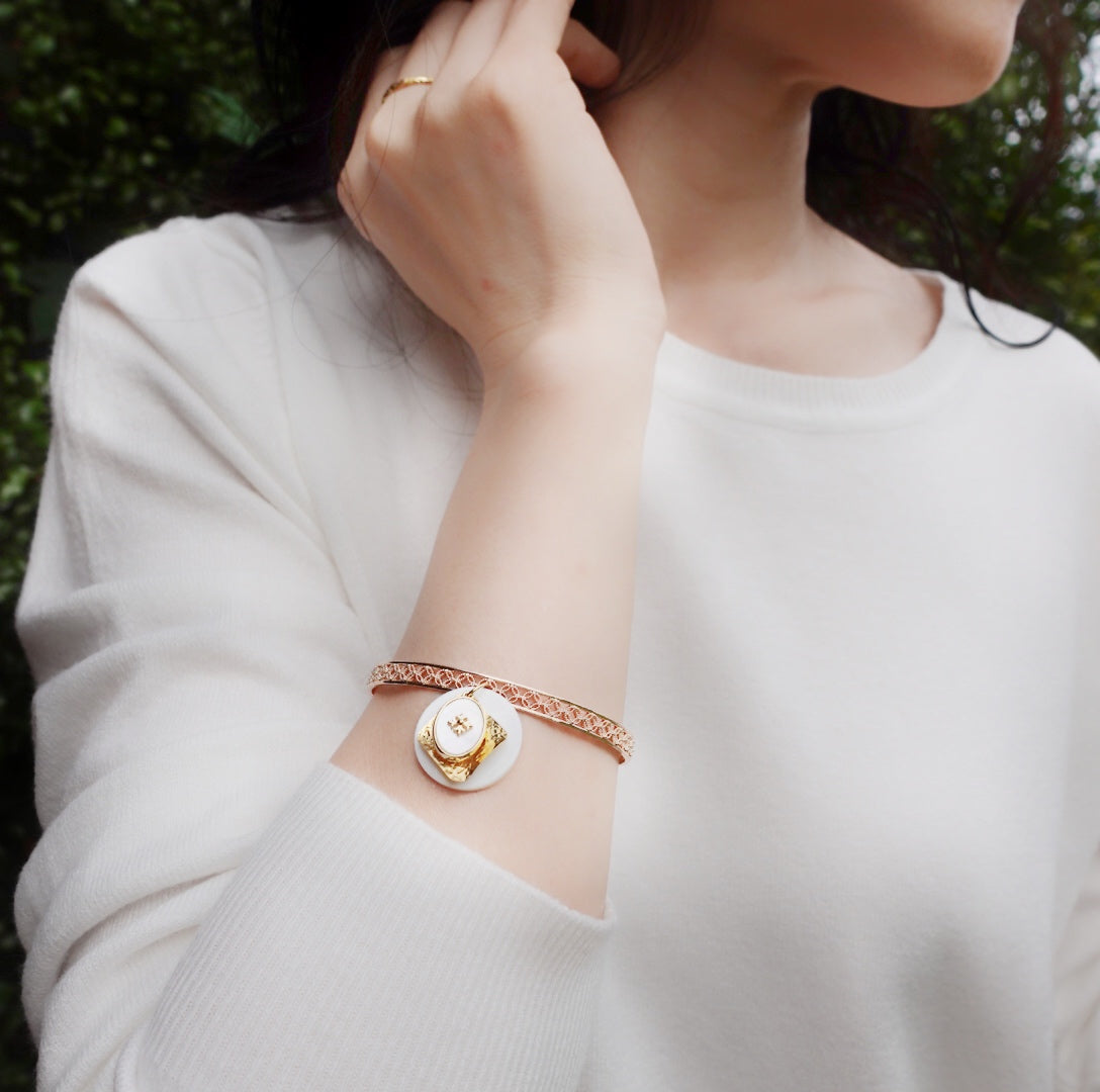 Memory of Ancient Kingdom Bangle Bracelet Turquoise - Yun Boutique