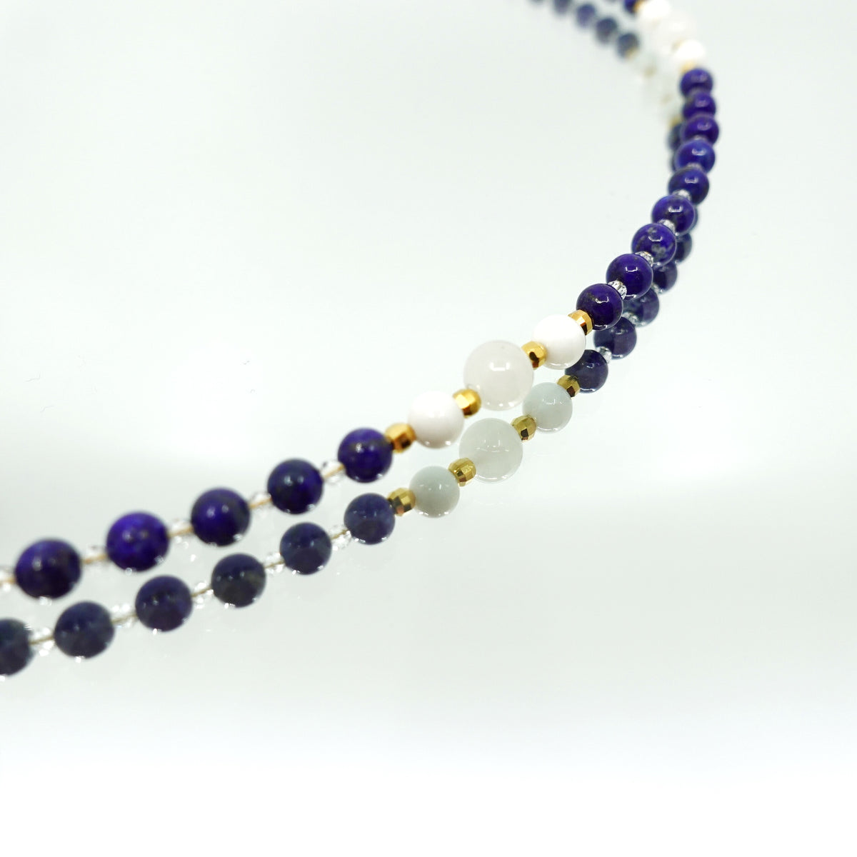 Return to Origin 4mm Lapis Pendant Necklace - Yun Boutique