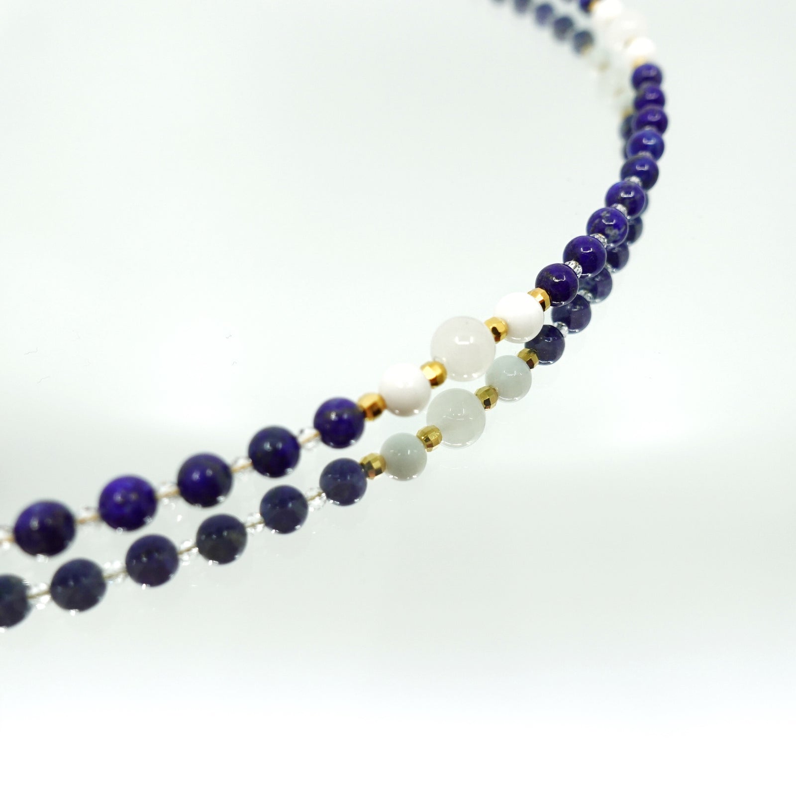 Return to Origin 4mm Lapis Pendant Necklace - Yun Boutique