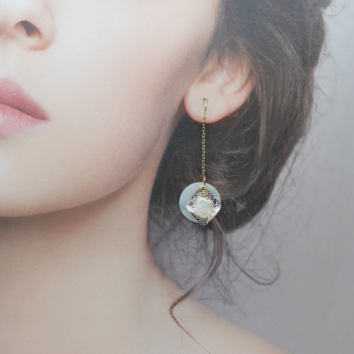 Memory of Ancient Kingdom Dangle Earrings Silver - Yun Boutique