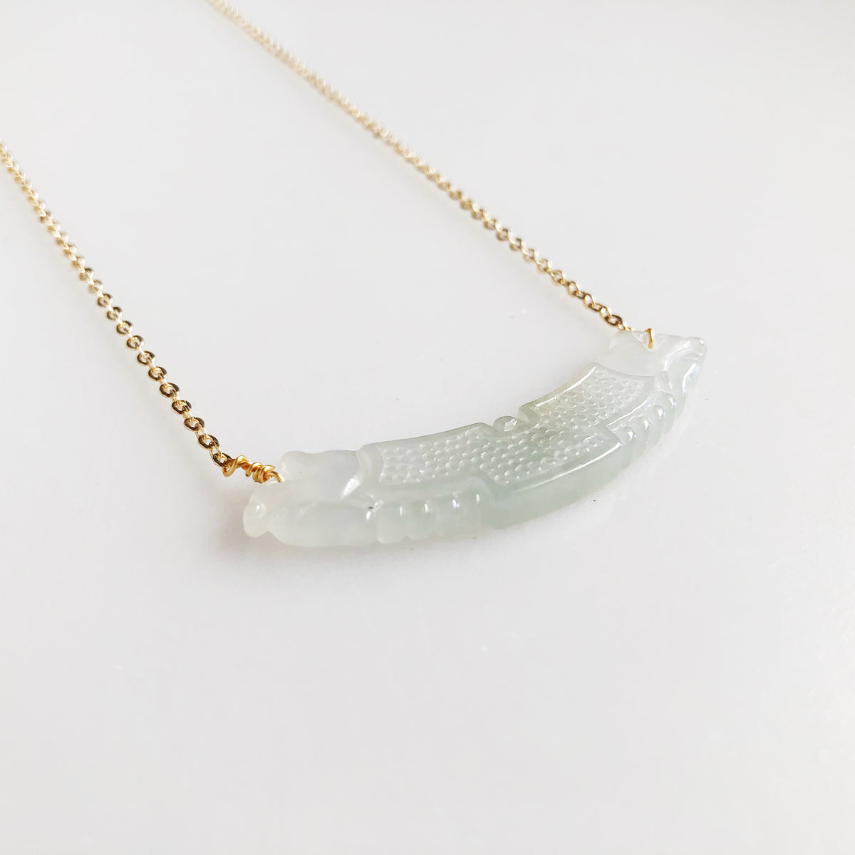 Mint Green Jadeite Huang Necklace