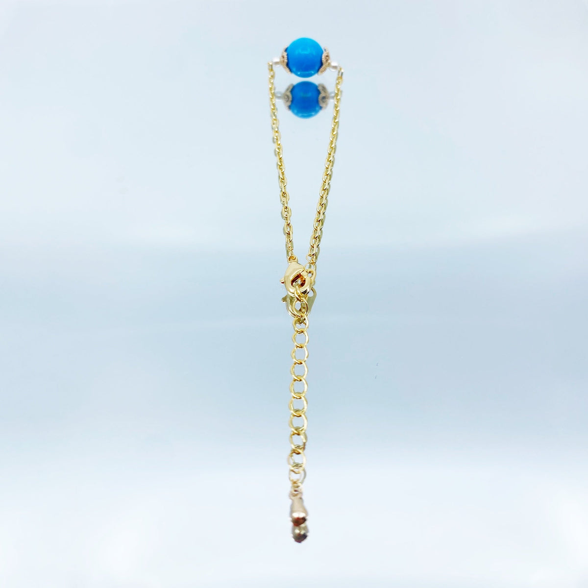 Yun Boutique Paperclip Chain Turquoise Howlite Bracelet