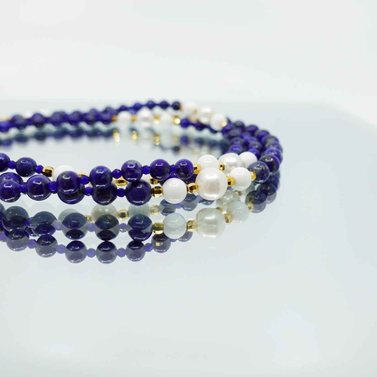 Return to Origin Lapis Tassel Pendant Necklace - Yun Boutique