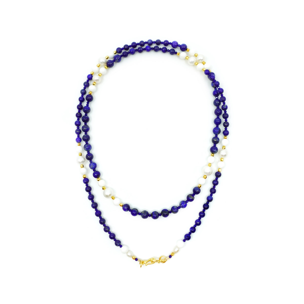 Return to Origin Lapis Tassel Pendant Necklace - Yun Boutique