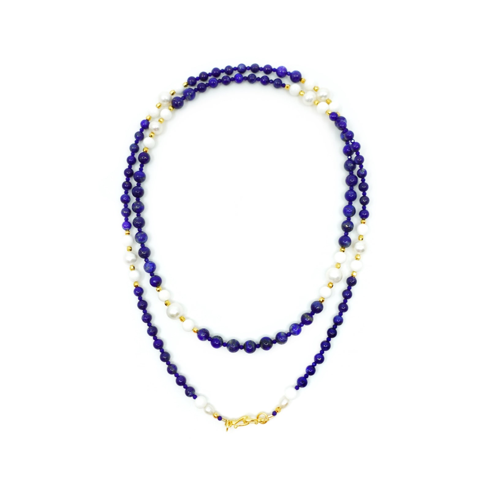 Return to Origin Lapis Tassel Pendant Necklace - Yun Boutique