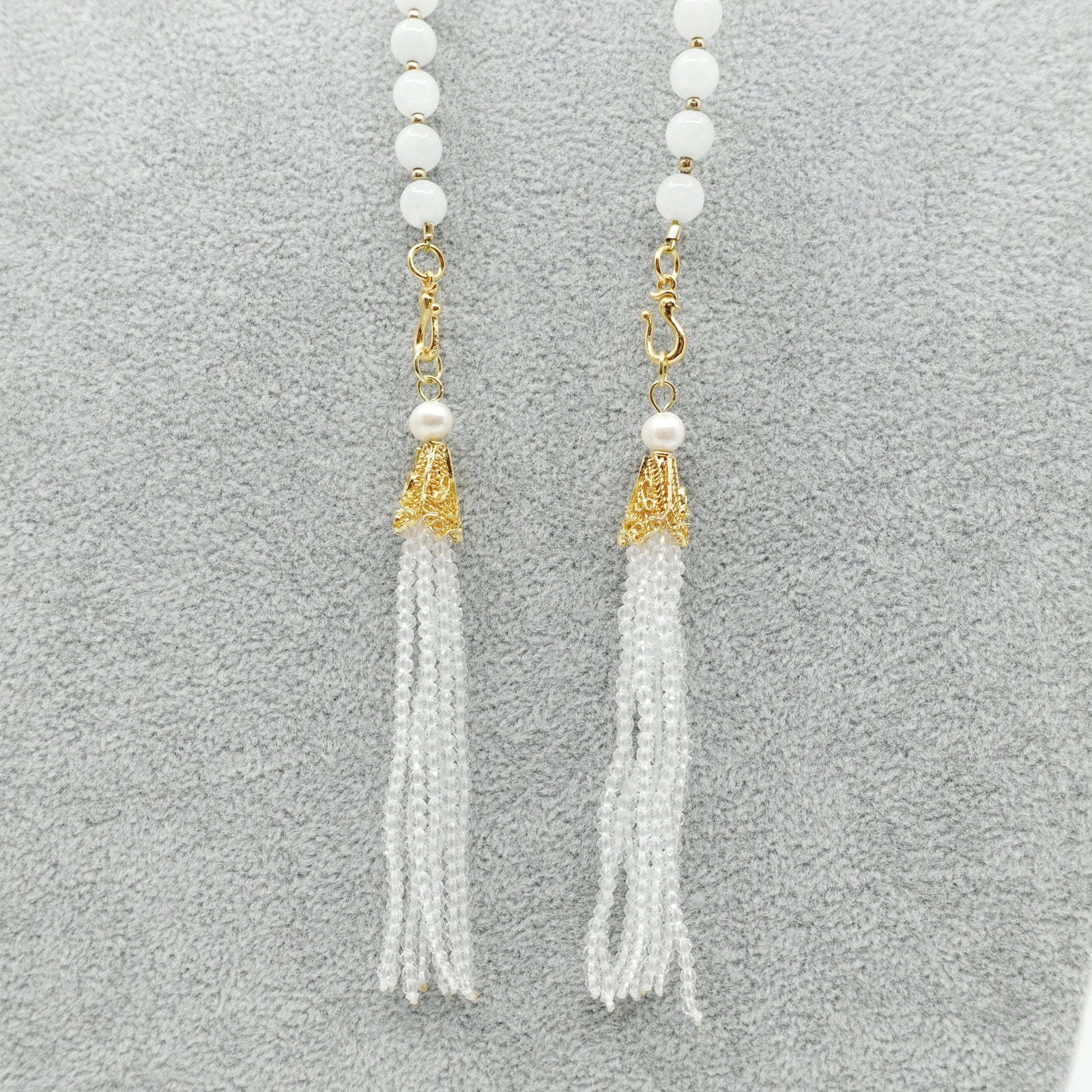 Return to Origin 6mm Moonstone Lariat Necklace Set - Yun Boutique