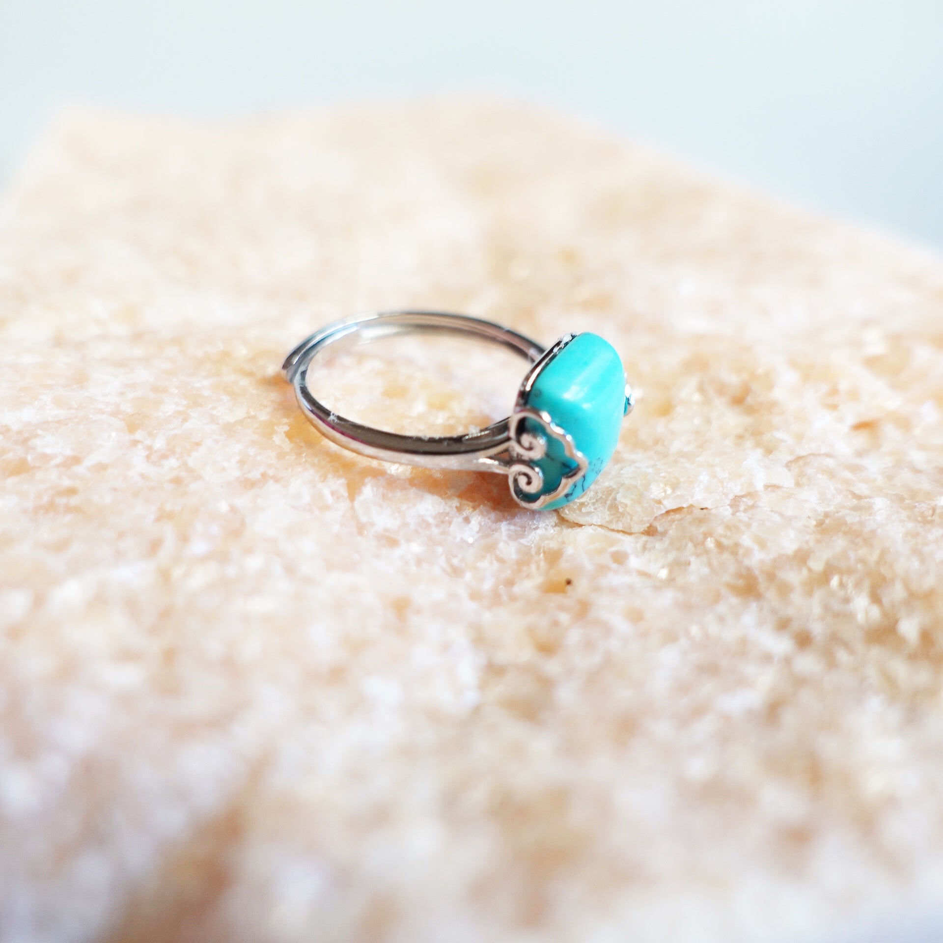 Square Turquoise Ring - deJonghe Original Jewelry