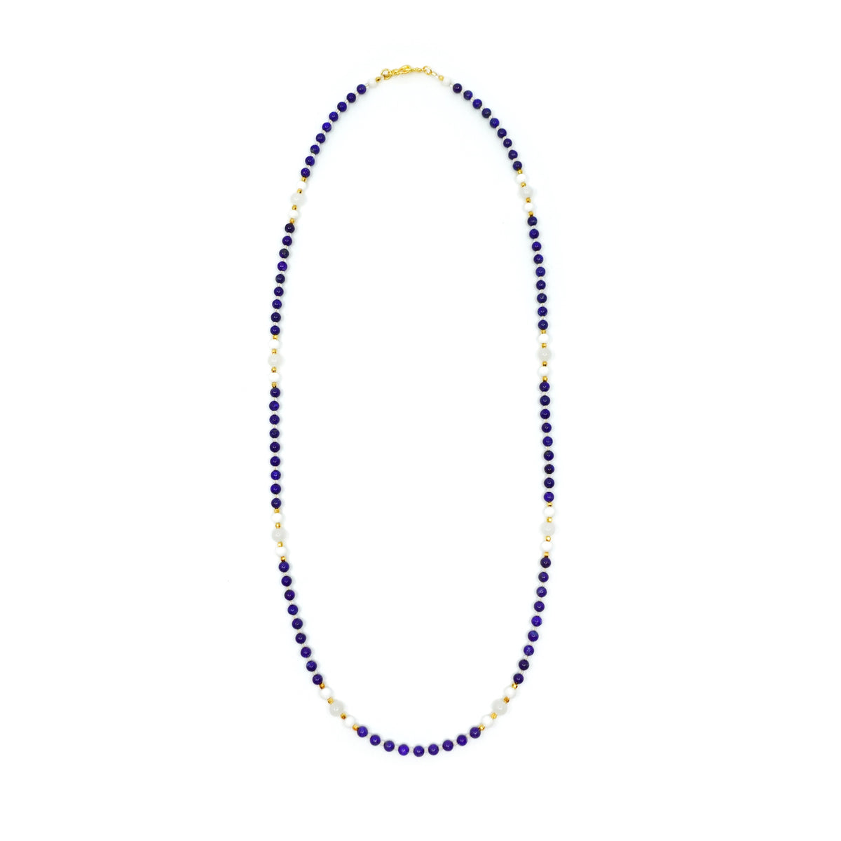 Return to Origin 4mm Lapis Pendant Necklace - Yun Boutique