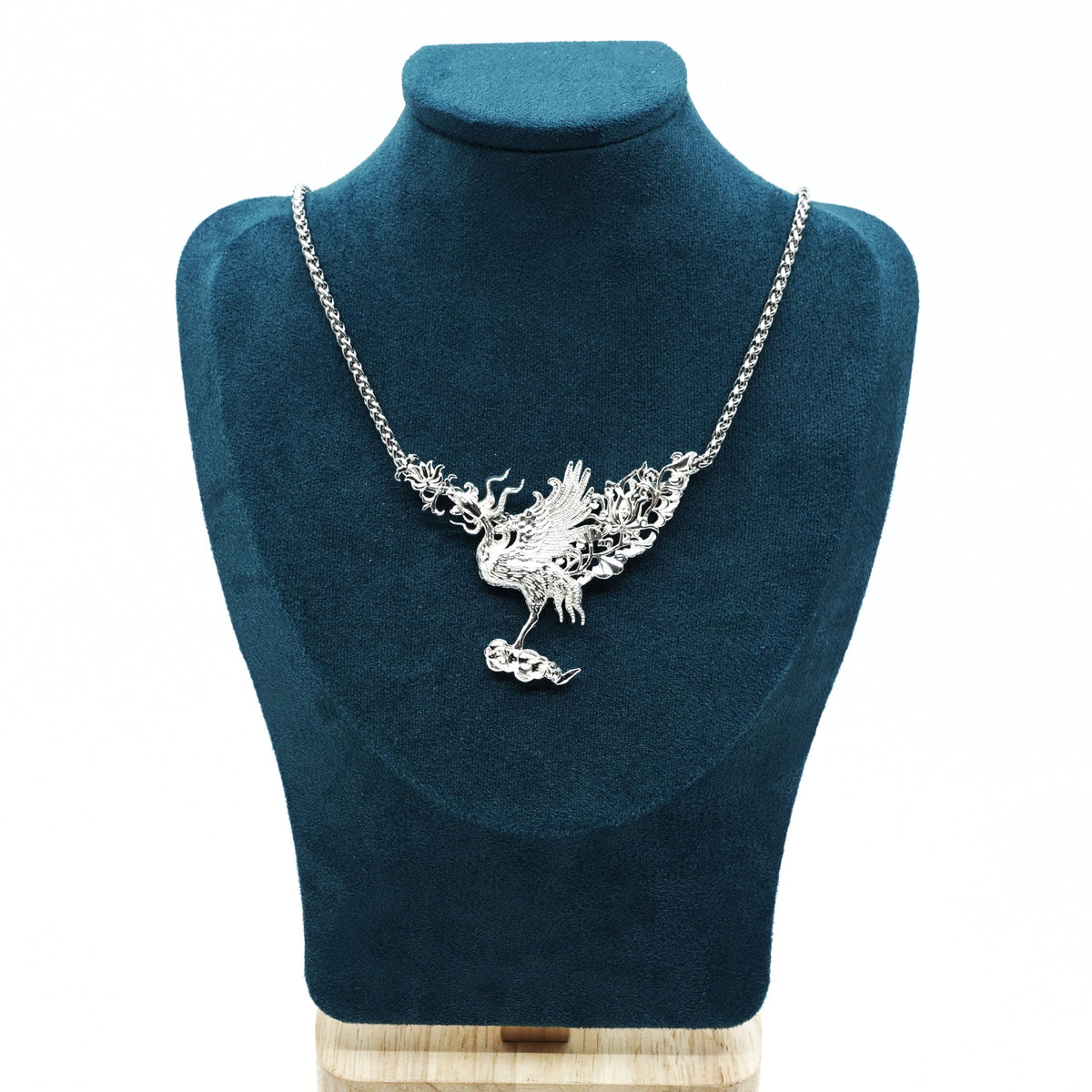 Silver Phoenix Pendant Necklace - Yun Boutique