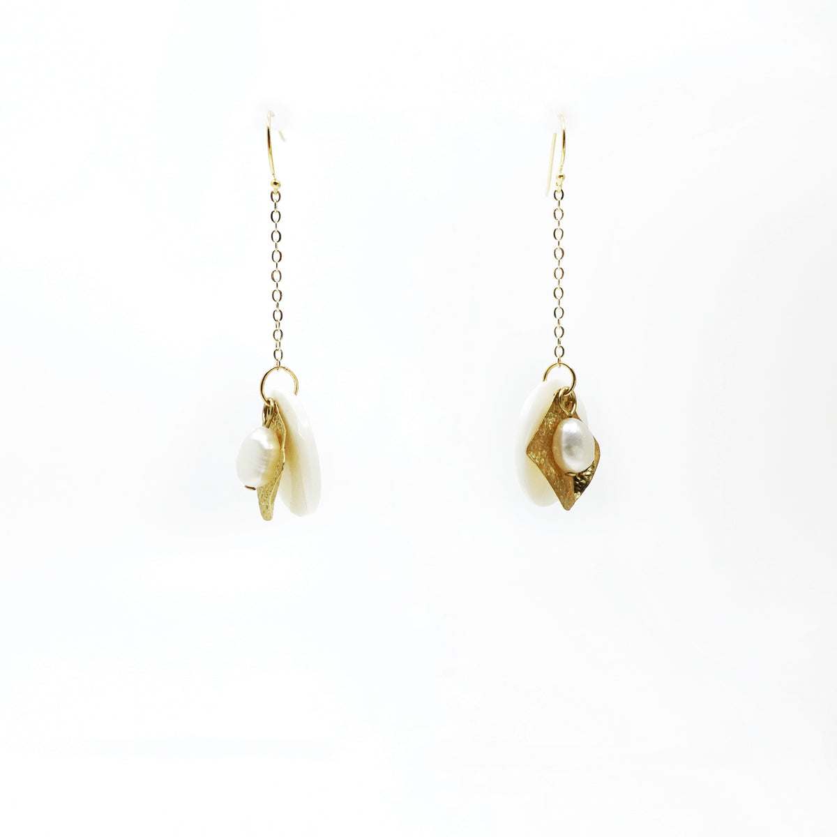 Memory of Ancient Kingdom Dangle Earrings Gold - Yun Boutique