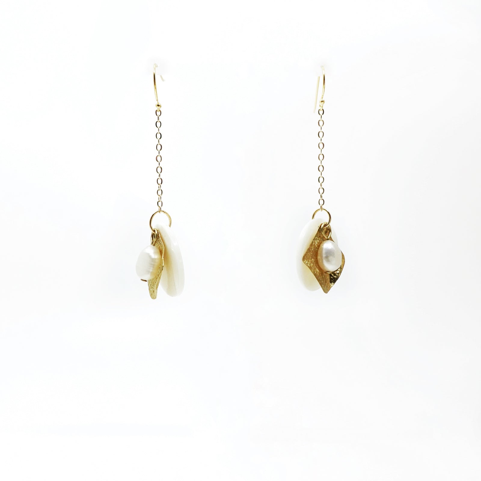 Memory of Ancient Kingdom Dangle Earrings Gold - Yun Boutique