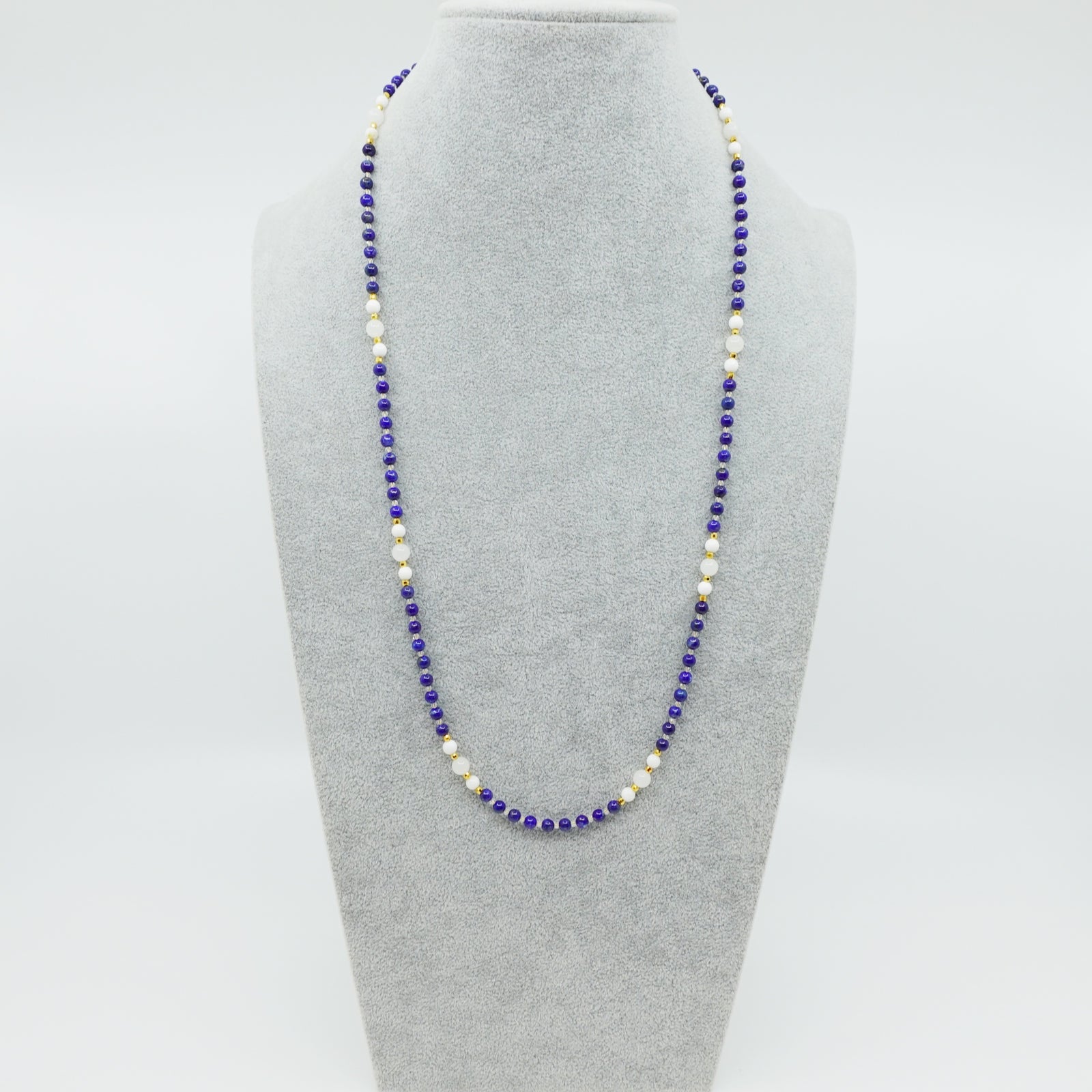 Return to Origin 4mm Lapis Pendant Necklace - Yun Boutique