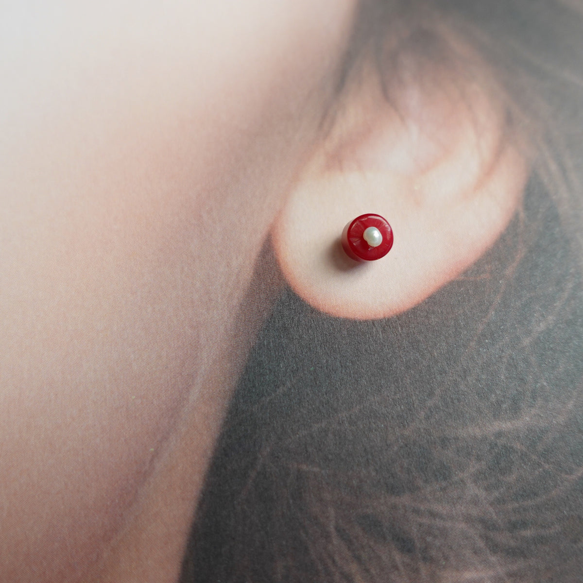 Multi-style Red Coral Studs - Yun Boutique