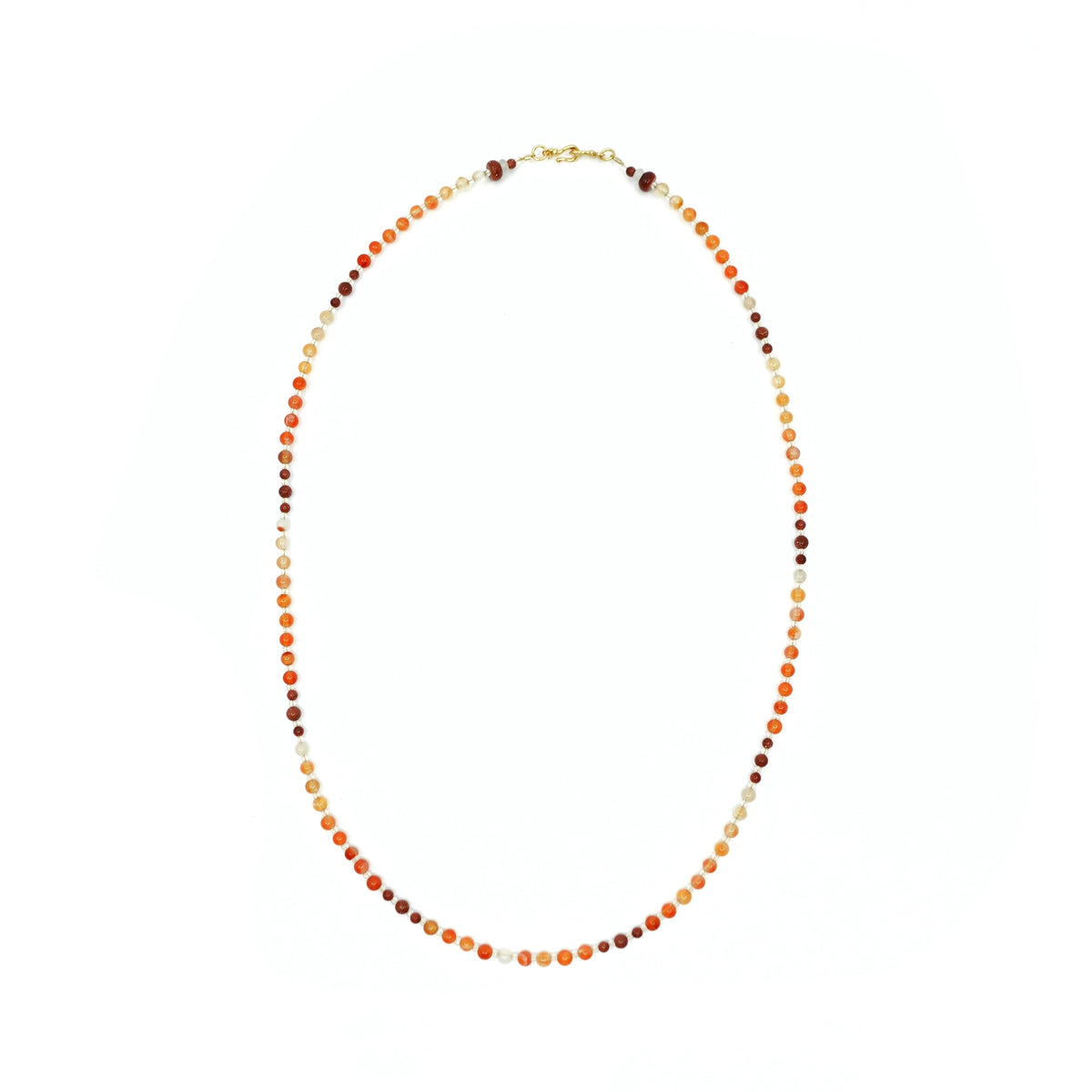 Return to Origin 4mm Carnelian Necklace - Yun Boutique