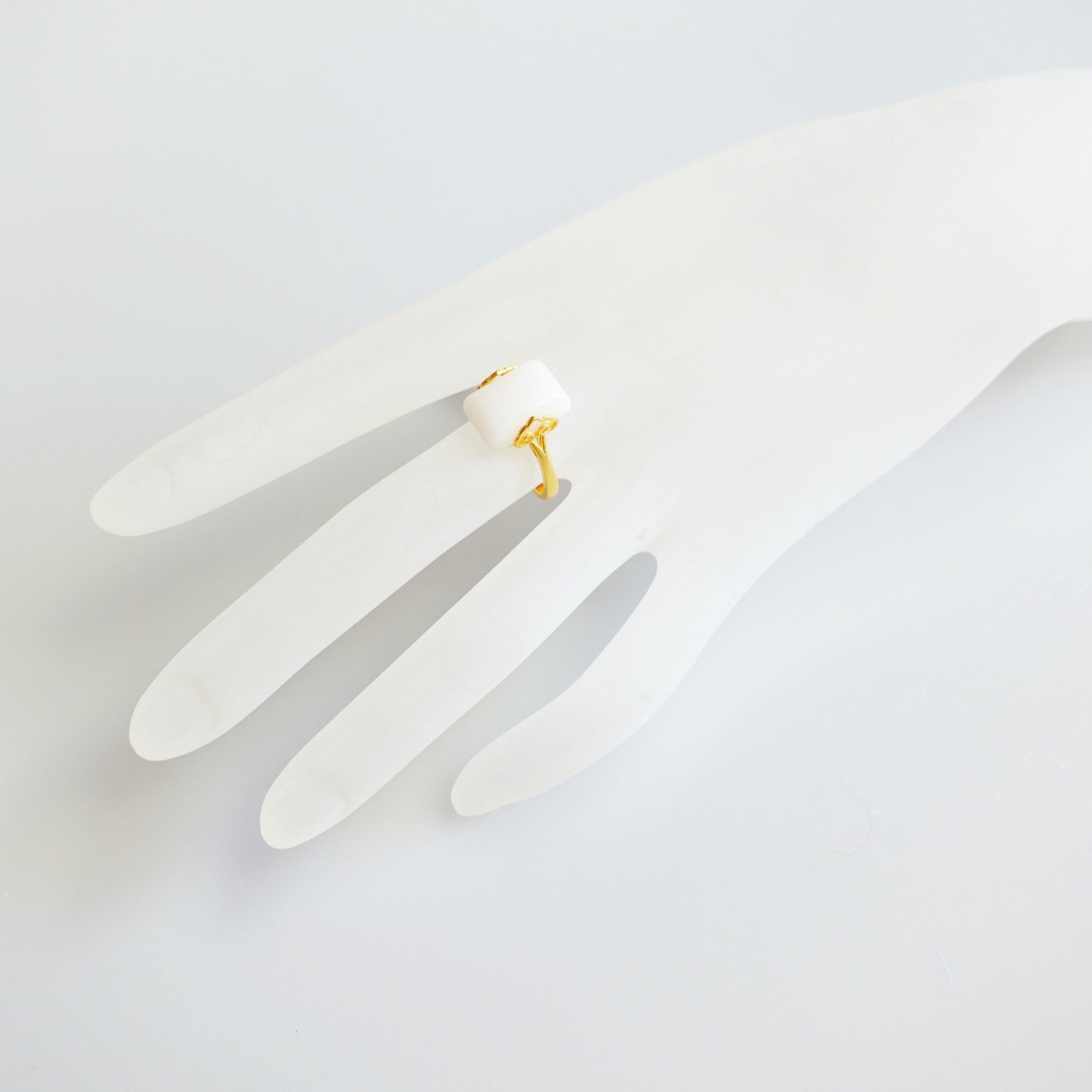 Handmade Ring, Gemstone ring, Crystal Ring, Gold Ring, Jade Ring, Quartz Ring, Rectangle Ring, Cocktail Ring, Gem Rings, Gemstone rings for women, Boutique Ring, Asian Ring, Women's gold rings, Sterling Silver Ring, Yun Boutique Ring